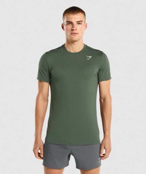 Men's Gymshark Arrival T-Shirts Green | NZ 1GHDNZ